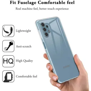 Capa Samsung Galaxy A32 5G Silicone Ultra Fino - Transparente - Image 2