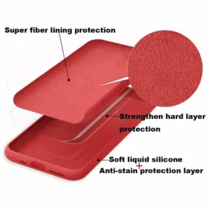 Capa Xiaomi Redmi Note 9 Pro Silicone Líquido - Vermelho