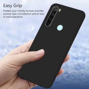 Capa Xiaomi Redmi Note 8T Silicone Líquido Premium - Preto - Image 3