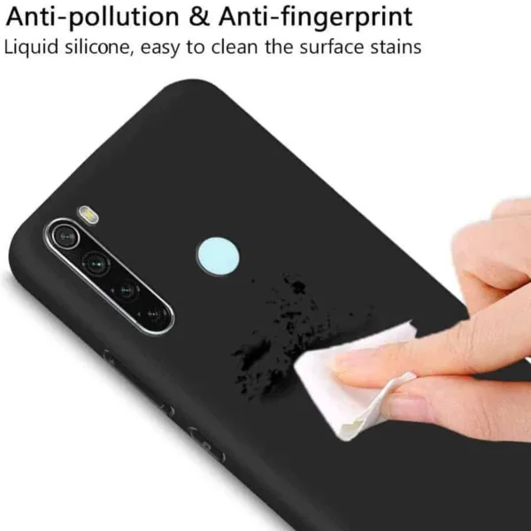 Capa Xiaomi Redmi Note 8T Silicone Líquido Premium - Preto