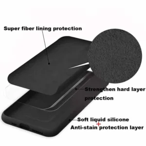 Capa Xiaomi Redmi Note 9 Pro Silicone Líquido - Preto - Image 3