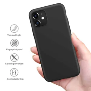 Capa iPhone 11 Silicone Premium Preto - Image 4