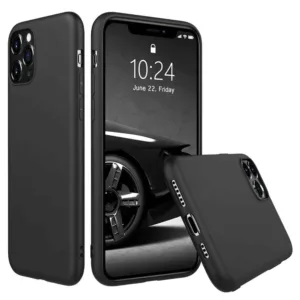 Capa iPhone 11 Pro Silicone Premium Preto - Image 1