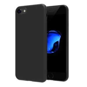 Capa iPhone 7 Silicone Premium Preto - Image 1