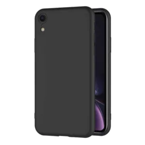 Capa iPhone XR Silicone Premium Preta - Image 1
