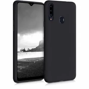 Capa Samsung Galaxy A20s Silicone Premium Preta - Image 1