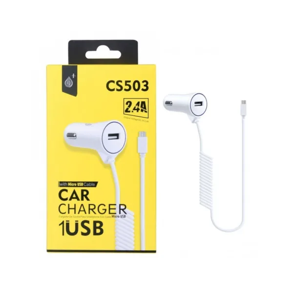 ONEPLUS-CS503.jpg Carregador de Isqueiro com Cabo Micro usb 2.4A - OnePlus CS503