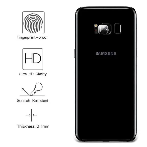 Película de Vidro Temperado Câmera Traseira Samsung Galaxy S8