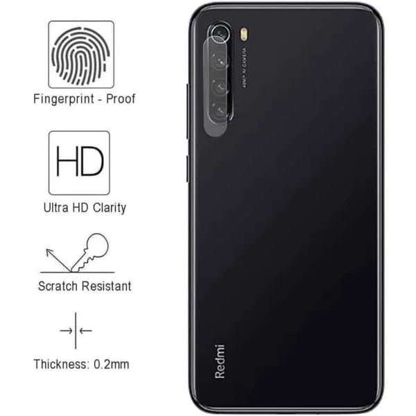 Película de Vidro Temperado Câmera Traseira Xiaomi Redmi Note 8 | Note 8 2021