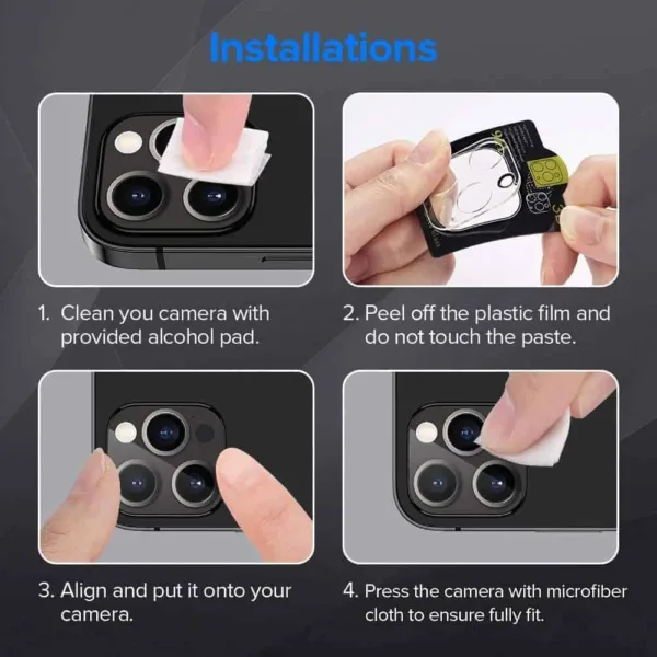 Película de Vidro Temperado Câmera Traseira iPhone 13 Pro