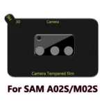 Película de Vidro Temperado Câmera Traseira Samsung Galaxy A02S - Premium Preto