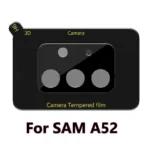 Película de Vidro Temperado Câmera Traseira Samsung Galaxy A52 | A52S - Preto
