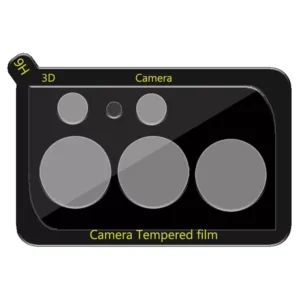 Película de Vidro Temperado Câmera Traseira Samsung Galaxy S22 Ultra - Premium Preto