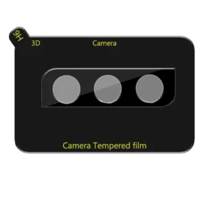 Película de Vidro Temperado Câmera Traseira Samsung Galaxy S22 Plus - Premium Preto