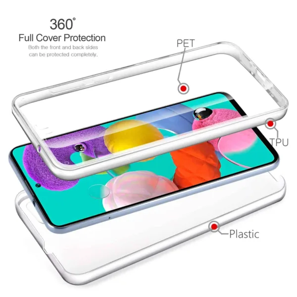 Capa 360 Samsung Galaxy A51 - Full Cover Transparente