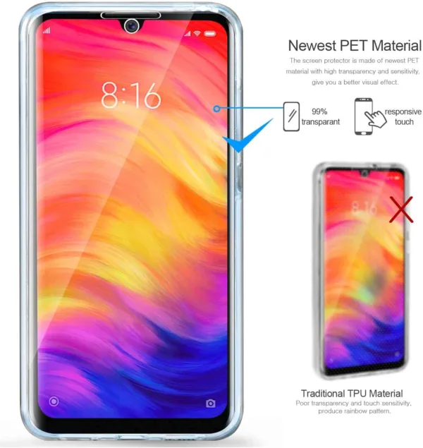 Capa 360 Xiaomi Redmi Note 7 - Full Cover Transparente