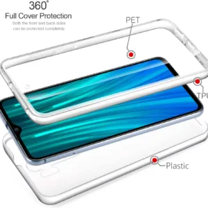 Capa 360 Xiaomi Redmi Note 8 Pro - Full Cover Transparente