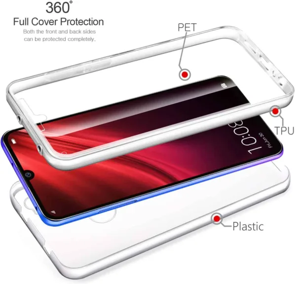 Capa 360 Xiaomi Redmi Note 8T - Full Cover Transparente