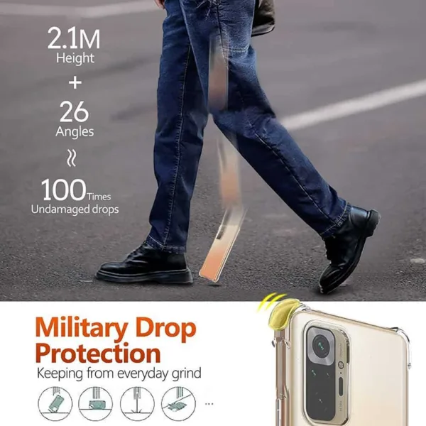 Capa Xiaomi Redmi Note 10 Pro Max Anti Choque - Transparente