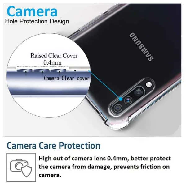 Capa Samsung Galaxy A70 Anti Choque - Transparente