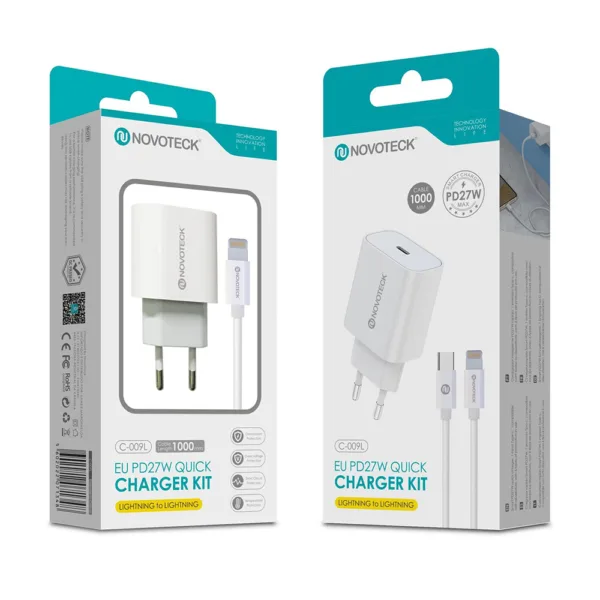 Carregador Lightning iPhone 11-14 com Cabo PD 27W