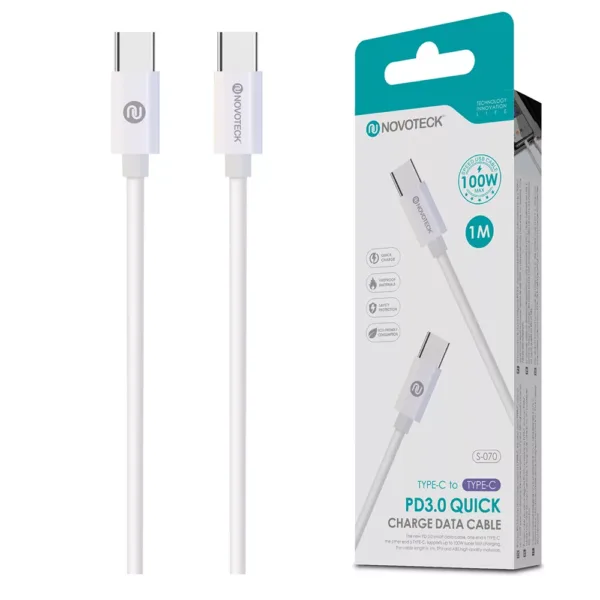 s20ySH8-scaled-12-jpg.webp Cabo USB-C para USB-C PD 3.0 Quick 100W Novoteck