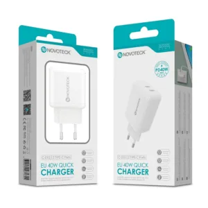 Adaptador de corrente USB-C de 40W 2xPD 20W