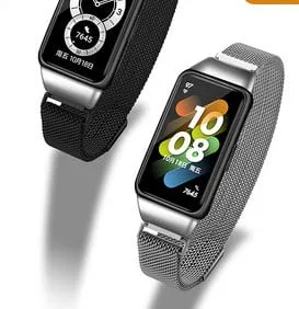 Bracelete em aco inoxidavel para Huawei Band7 i Huawei Band 6/6 Pro