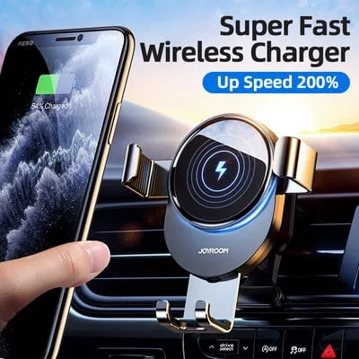 Suporte auto com carregamento sem fios grelha de ventilacao Suporte auto com carregamento sem fios grelha de ventilacao