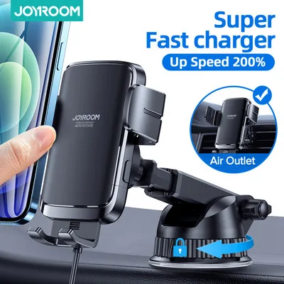Suporte auto com carregamento sem fios grelha de ventilacao - Joyroom Suporte auto com carregamento sem fios grelha de ventilacao - Joyroom