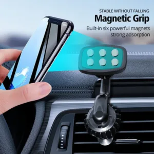 Suporte magnetico auto para telemovel grelha de ventilacao - rotacao 360