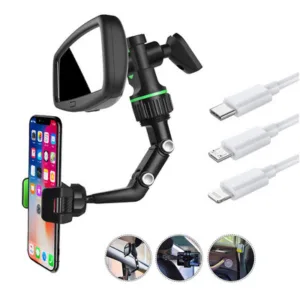 Suporte auto para telemovel retrovisor - rotacao 360