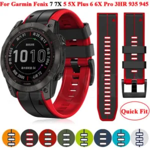 Bracelete de silicone para Garmin Fenix 6X 6 Pro 7X 7 Epix Gen 2 Easyfit