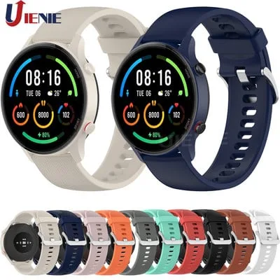 Bracelete de silicone para Xiaomi Mi Watch Color Sports Edition Bracelete de silicone para Xiaomi Mi Watch Color Sports Edition