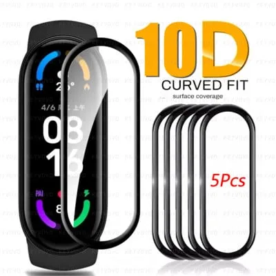 Pelicula de vidro em vidro temperado para mi band 6 5 7 8 4 Screen Protector, mi band film