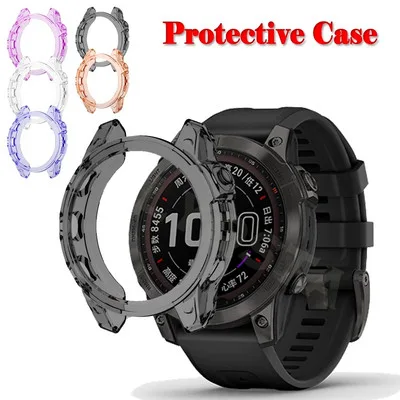 Capa protetora TPU para Garmin Fenix 7 7S 7X 5S 5 5X Plus 6S 6 6X Capa protetora TPU para Garmin Fenix 7 7S 7X 5S 5 5X Plus 6S 6 6X