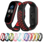 Bracelete de silicone para Mi Band 6 5 4 3 Dvobojni, Mi band 4 3