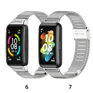 Bracelete em aco inoxidavel para Huawei Band 7, Honor Band 6 Band Watch Fit New Fit 2 Pro NFC