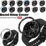 Capa protetora em aco inoxidavel para Samsung Galaxy Watch 4 Classic 46MM 42MM Bezel Ring, Galaxy Watch 4 Classic 46MM 4