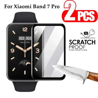 Pelicula de vidro em vidro temperado para Mi Band 7 Pro Screen Protector Full Pelicula de vidro em vidro temperado para Mi Band 7 Pro Screen Protector Full