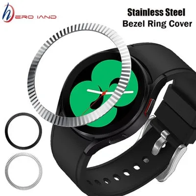 Capa protetora em aco inoxidavel para Samsung galaxy watch 4 Classic 42mm 46mm /Watch 3 41mm 45mm Bezel Ring Stilski okv