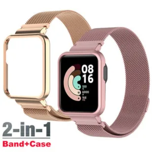 Bracelete em aco inoxidavel magnetica para Redmi Watch 2 Lite, Xiaomi Mi Watch Lite / Redmi Watch 2 Lite