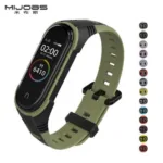 Bracelete de silicone para Mi Band 3 4 5 Sport Strap Watch Silikonska ru, mi Band 3 4