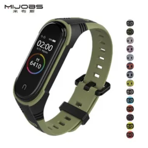 Bracelete de silicone para Mi Band 3 4 5 Sport Strap Watch Silikonska ru, mi Band 3 4