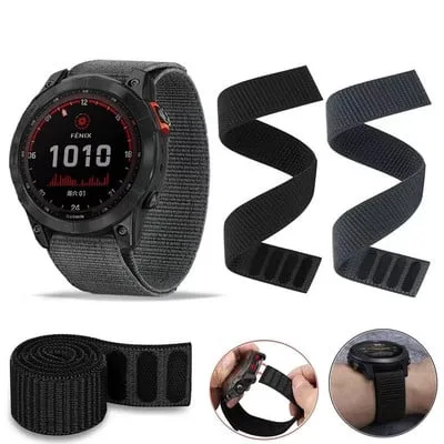 Bracelete de nylon para Garmin Fenix 7X 7 7S EPIX EPIX2 Instinct 2 Instinct2 2S Bracelete de nylon para Garmin Fenix 7X 7 7S EPIX EPIX2 Instinct 2 Instinct2 2S