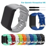 Bracelete de silicone para Garmin Vivoactive HR sat