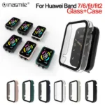 Pelicula de vidro em vidro temperado para Huawei Watch Fit 2 ES Full Tempered Screen Protector, Honor Band 7 6 Pro
