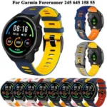 Bracelete de silicone para Garmin Forerunner 245 645 MUSIC 158 Sport