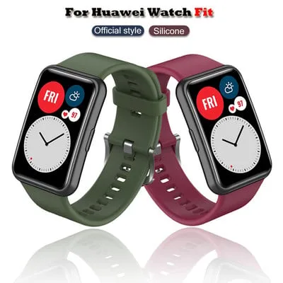 Bracelete de silicone para Huawei Watch Fit Band