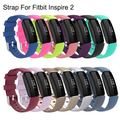 Bracelete de silicone para Fitbit Inspire 2 Smartwatch